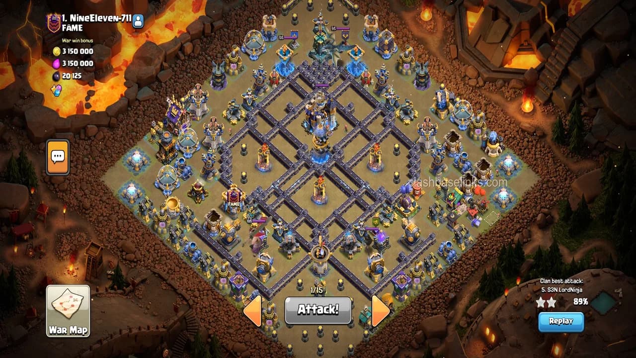This base tends to defend good in champs 2, my friend couldn't get this base. If you have can you please share thanks