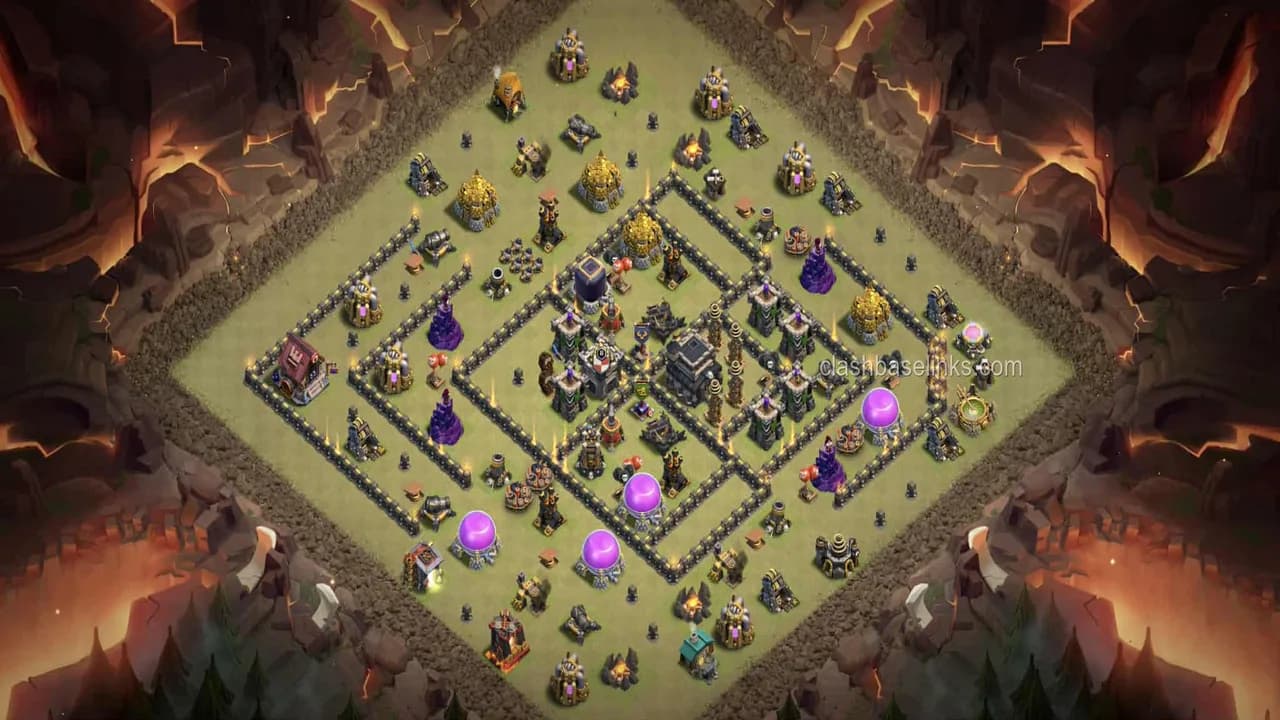 TH9 specifically Anti Zap Dragon + Giant Arrow (not Queen Walk) — TH9 War Base