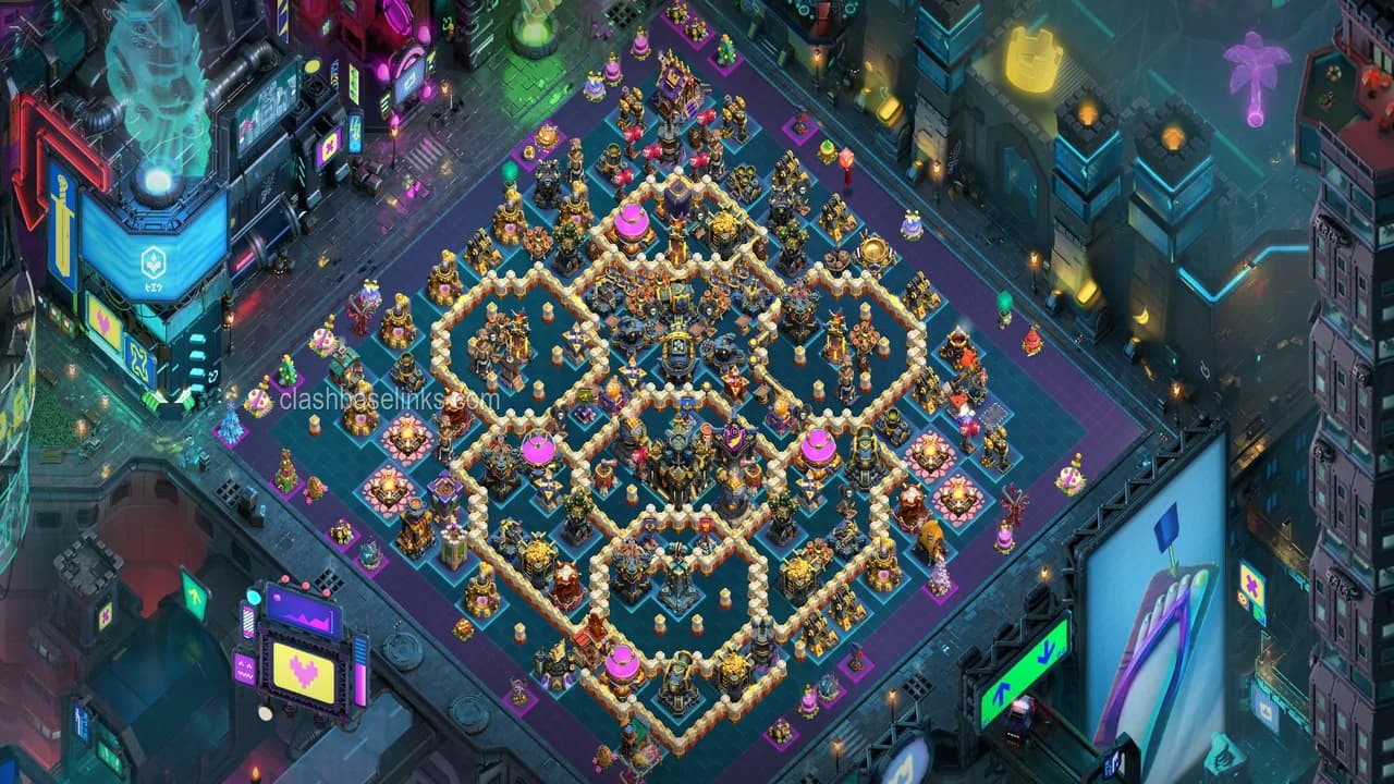 TH 17 anti 3 star base — TH17 War Base