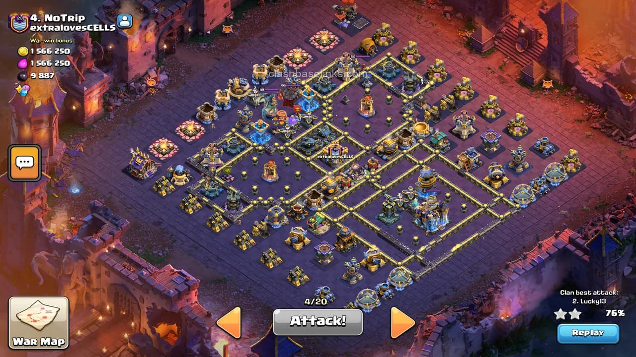 Anyone have a link to this base? We went 0/5 on this one. — TH18 War Base