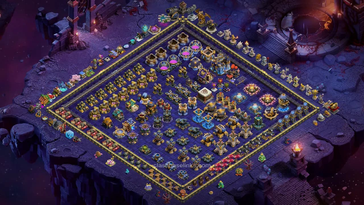 Progress base + 2x2 obstacles spawn only in the border — TH18 War Base